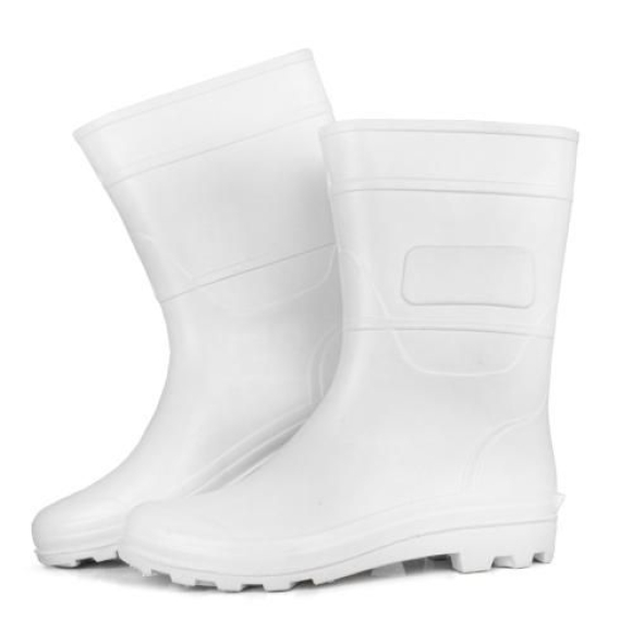 Bota pvc cano médio branco - 00