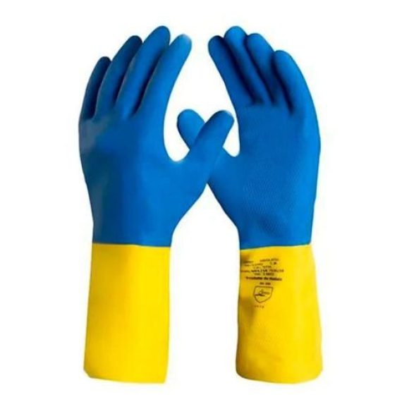 Luva Neoprene Latex Bicolor  Volk - 00