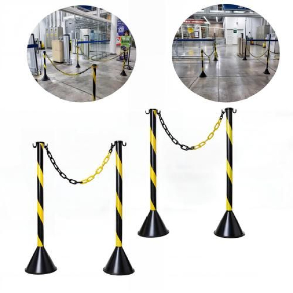 Pedestal Zebrado 90 Cm Preto/amarelo - 00